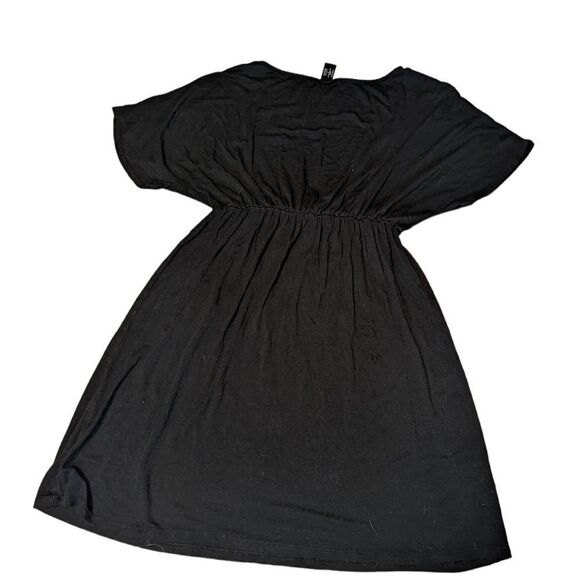 COPY - BLACK CASUAL TEE SHIRT DRESS - Picture 2 of 3